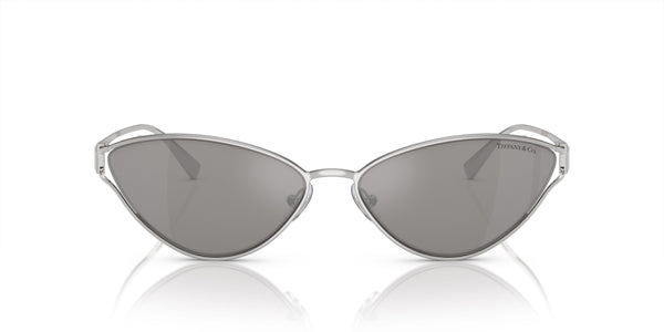 Tiffany™ TF3095 61956G 61 - Cat-Eye - Semi Rimless - Silver