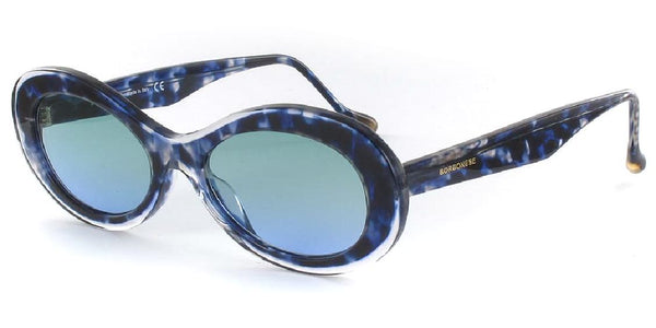 Borbonese™ Katherine COL 02 - Oval Shape - Stripped Women Sunglass