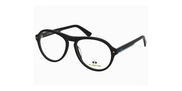 La Martina™ MAV734 COL 00 - Round - Black Unisex Eyeglass
