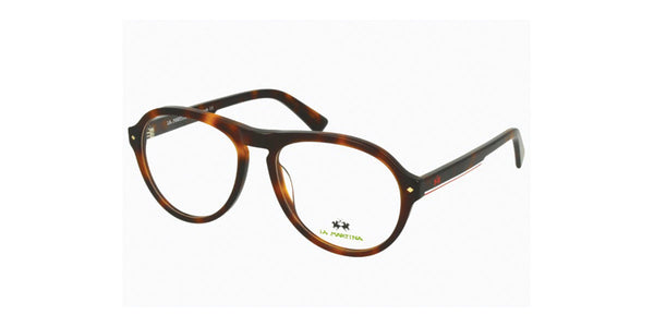 La Martina™ MAV734 COL 14 - Round - Dark Havana Unisex Eyeglass