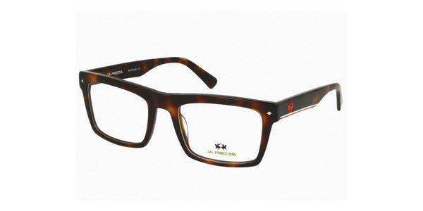La Martina™ MAV738 COL 16 - Square Shape - Dark Havana - Unisex Eyeglass