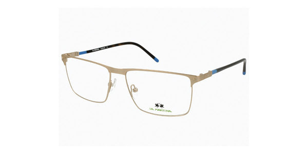 La Martina™ MAV741 COL 10 - Rectangular Shape - Gold on Black Men Eyeglass