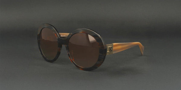 John Richmond™ RIS004 COL 16 - Round - Dark Havana Women Sunglass