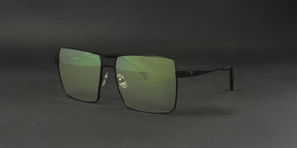 John Richmond™ RIS 006 COL 01 - Square Shape - Mirror Black Unisex Sunglass